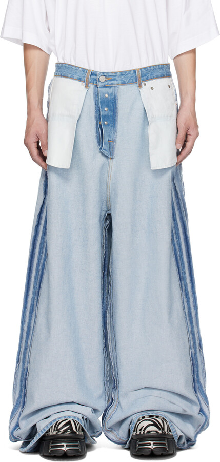 Vetements Blue Inside Out Jeans - ShopStyle