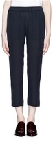 Thumbnail for your product : Nobrand 'Korene' cropped pinstripe silk pants