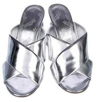 Maison Margiela Metallic Slide Sandals