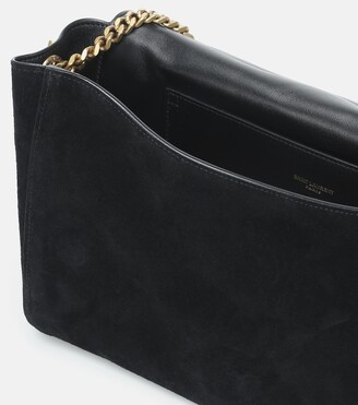 Saint Laurent Kate reversible suede and leather shoulder bag