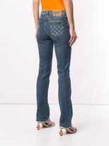 Thumbnail for your product : Louis Vuitton Pre-Owned low rise bootcut monogram jeans