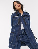 Thumbnail for your product : House of Holland utility denim jacket co-ord