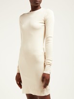 Thumbnail for your product : Bottega Veneta Intrecciato-tab Cashmere-blend Dress - Cream