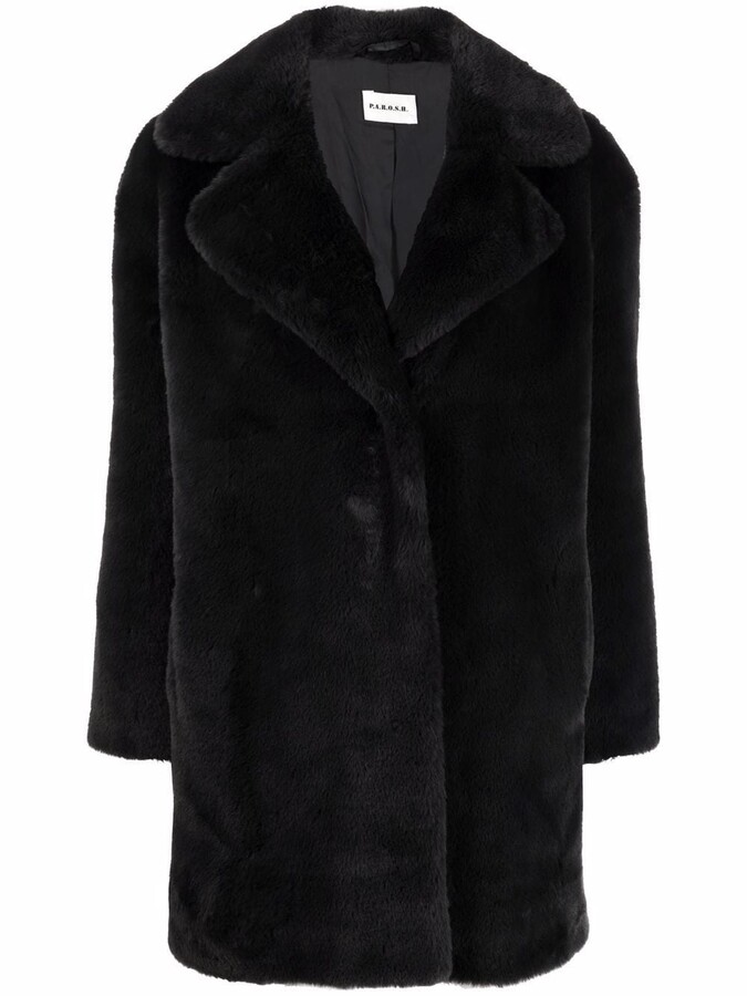 P A R O S H Shearling Coat Style, Reiss Lexington Faux Fur Coat