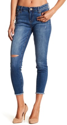 KUT from the Kloth Allie Ankle Skinny Frayed Hem Jeans
