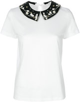 Valentino - floral collar T-shirt 