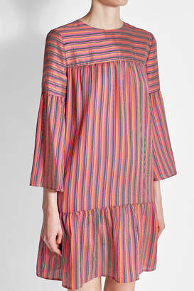 Vanessa Seward Striped Silk Dress