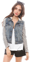 Thumbnail for your product : Free People Denim Knit Jacket