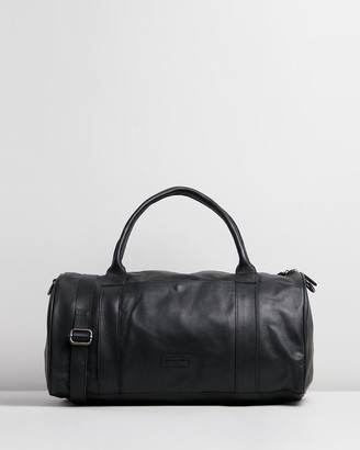 Stitch & Hide Black Leather bags - Globe Weekender