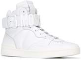 Thumbnail for your product : Moschino logo plaque hi-top sneakers