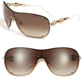 Thumbnail for your product : Gucci 99mm Rimless Shield Sunglasses