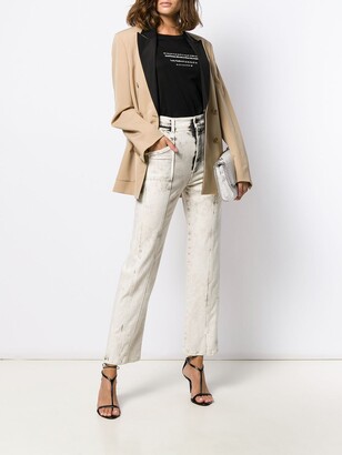 Stella McCartney Stitched Bleached Straight Jeans