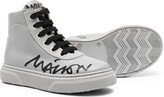 Thumbnail for your product : MM6 MAISON MARGIELA Logo-print High-top Sneakers