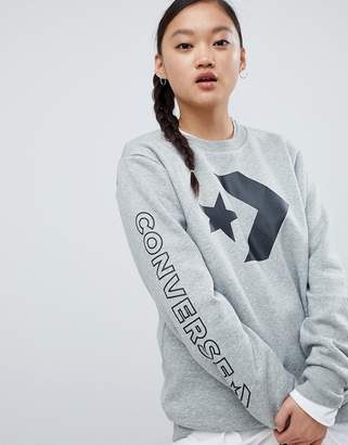 Converse Sweatshirt In Grey