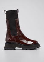 wine colored combat boots