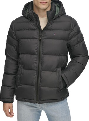 Tommy Hilfiger Men's Classic Hooded Puffer Jacket (Regular and Big & Tall  Sizes) Down Outerwear Coat - ShopStyle