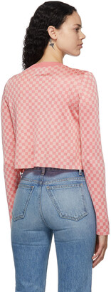Calle Del Mar Pink Checkered Cardigan