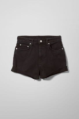 Weekday Fair Denim Shorts - Black