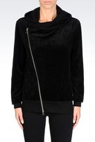Thumbnail for your product : Emporio Armani Full Zip Hooded Sweatshirt In Chenille