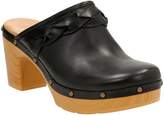 clarks leather clogs
