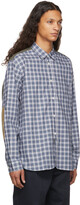 Thumbnail for your product : Junya Watanabe Blue Stripe Check Twill Button-Down Shirt