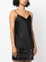 Thumbnail for your product : Karl Lagerfeld Paris logo-embroidery V-neck tank top