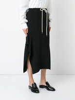 Thumbnail for your product : Bassike drawstring side detail skirt