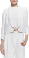Thumbnail for your product : Alice + Olivia Ettie Cropped Boxy Crepe Blazer