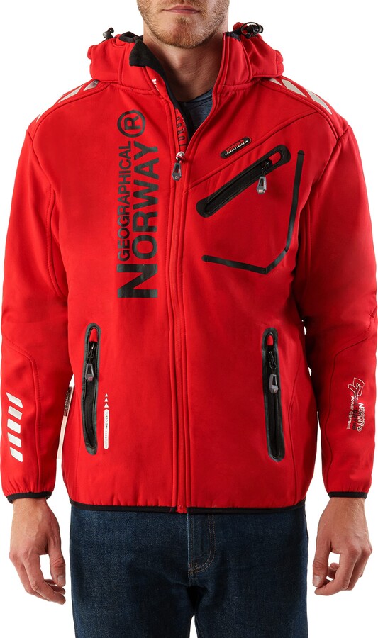 Geographical Norway Mens Rain Jacket Boat Men Red L - ShopStyle