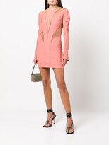 Thumbnail for your product : Thierry Mugler x The Webster sheer-panel mini dress