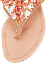Thumbnail for your product : Rene Caovilla Embellished Flat Thong Sandal