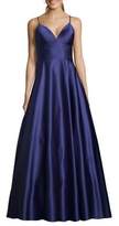 Thumbnail for your product : Betsy & Adam Ruffle V-Neck Ball Gown