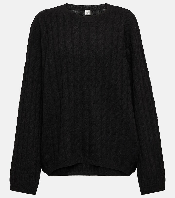 Totême Cashmere cable knit sweater ShopStyle