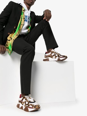 Versace Leopard-Print Sneakers - ShopStyle