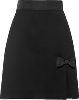 Thumbnail for your product : Miu Miu A-line bow detail skirt