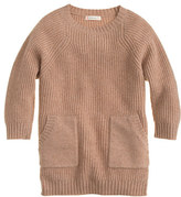 Thumbnail for your product : J.Crew Girls' merino wool patch-pocket tunic sweater