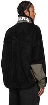 Thumbnail for your product : Miharayasuhiro Black Boa Fleece Zip-Up Jacket