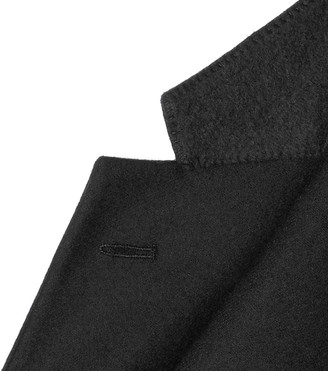 Prada Black Slim-Fit Unstructured Wool-Flannel Suit Jacket