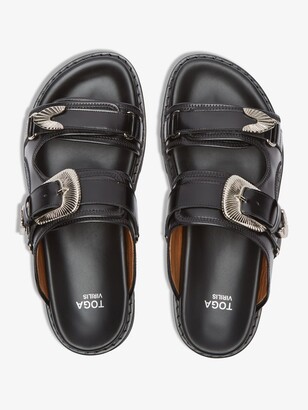 Toga Virilis Polido Leather Sandals