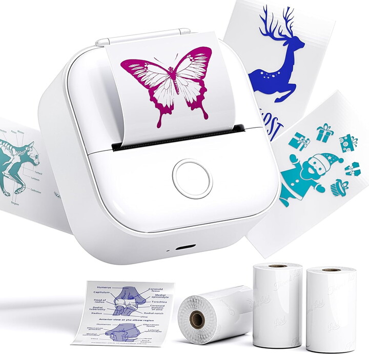 Phomemo ACPO02WH White Mini Sticker Thermal Printer