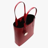 Thumbnail for your product : Emporio Armani Frida Tall Red Textured Shopper Bag