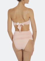 Thumbnail for your product : Stella McCartney Contrast Ruching Reversible Draped High Waist Bikini Bottom