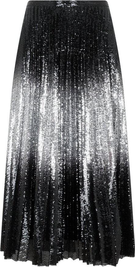 Max Mara Sequin-Embellished Midi Skirt - ShopStyle