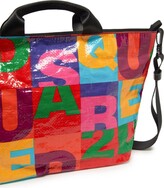 Thumbnail for your product : DSQUARED2 Kids Logo-Print Colour-Block Bag