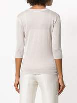 Thumbnail for your product : Zanone three-quarters sleeves jumper
