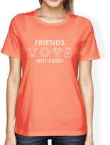 Thumbnail for your product : 365 Printing Friends Not Food Black Women's Cute Graphic Design Tee Gift Ideas
