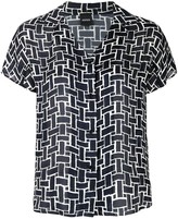 Thumbnail for your product : Aspesi Geometric Print Short-Sleeved Shirt