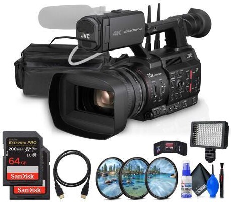 JVC GY-HC550 9.35MP 4K UHD Handheld 4K Broadcast Professional Camcorder + More