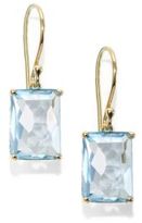 Thumbnail for your product : Ippolita Rock Candy Gelato Blue Topaz & 18K Yellow Gold Rectangle Drop Earrings