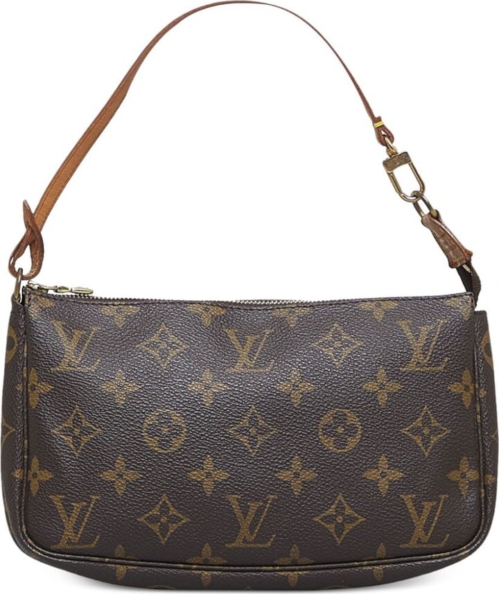 Louis Vuitton Pochette Twin Gm Canvas Clutch Bag (pre-owned) in Brown